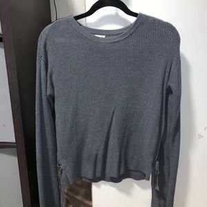 Charcoal color knit sweater